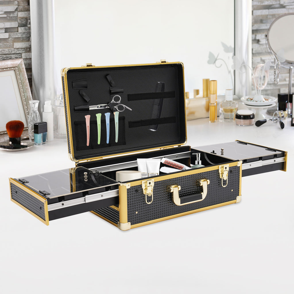 Professional Barber Tool Organizer Case with Locks & Keys
