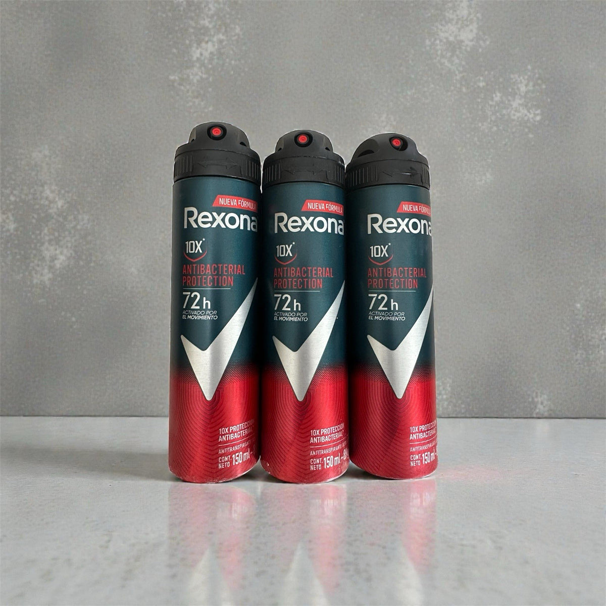 Men's Antibacterial Invisible 72H Deodorant Spray Pack of 3 - Rexona