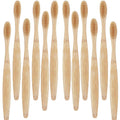 20Pcs Organic Bamboo Toothbrush Set Medium Soft Biodegradable Natural Oral Care