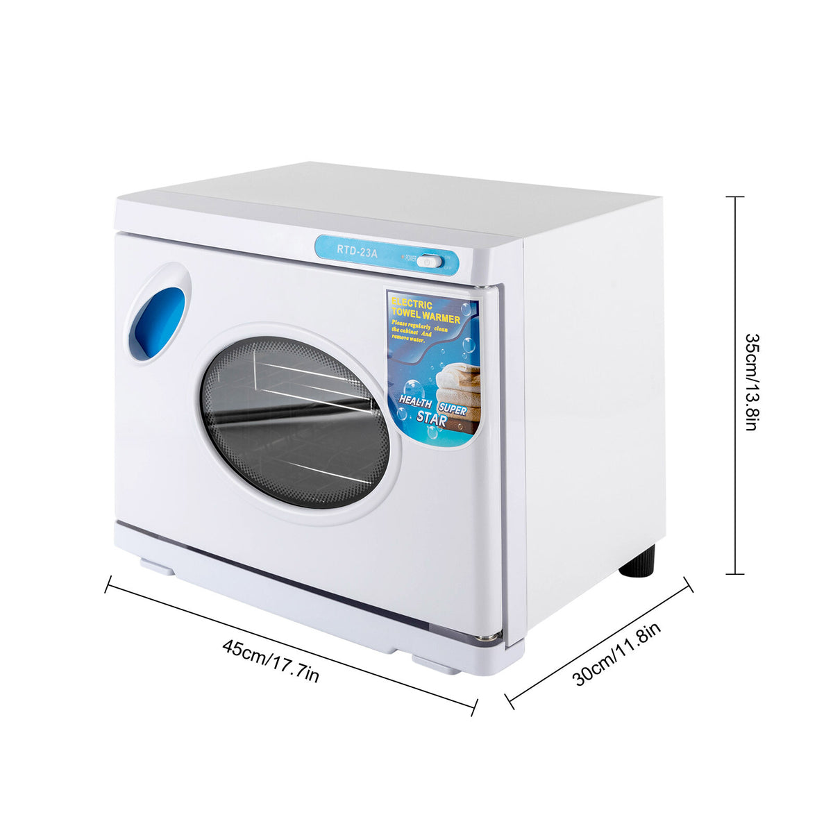 23L Hot Towel Warmer UV Sterilizer Cabinet for Spa Salon Facial Skin Care