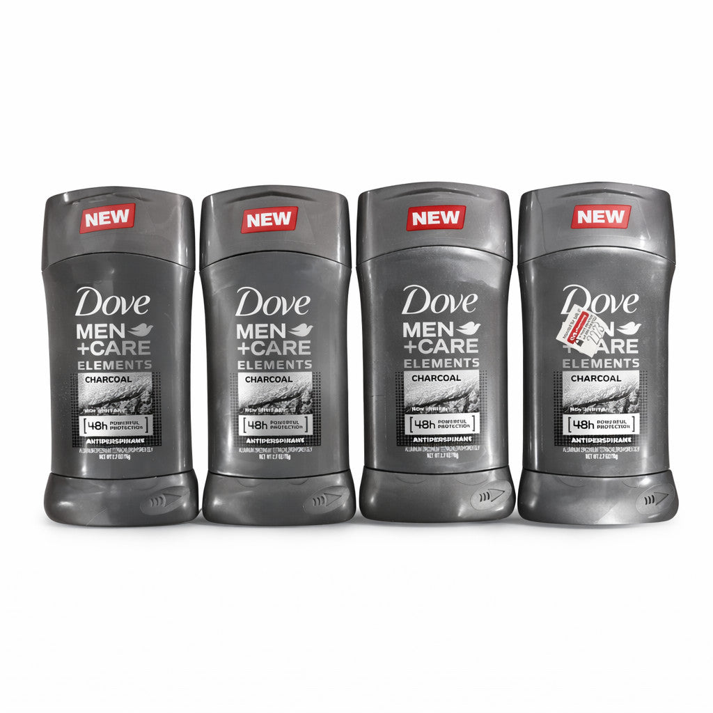Dove Men+Care Charcoal Antiperspirant Deodorant 48H 2.7oz Pack of 4