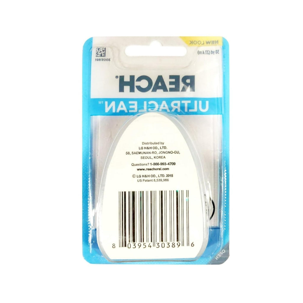 Reach Ultraclean Mint Dental Floss 30 Yards - Micro-Grooves Technology, 3 Pack