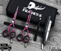 Professional Hair Cutting & Thinning Scissors Set - Barber Shears with Razor & Tweezers