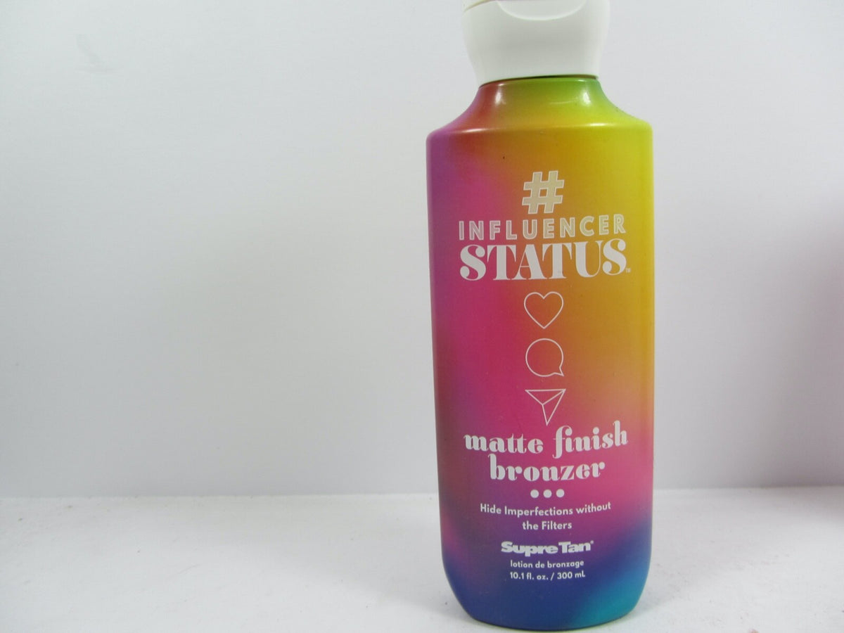 Matte Finish Bronzer Tanning Lotion - Instant & Long-Lasting Color, 10.1 oz