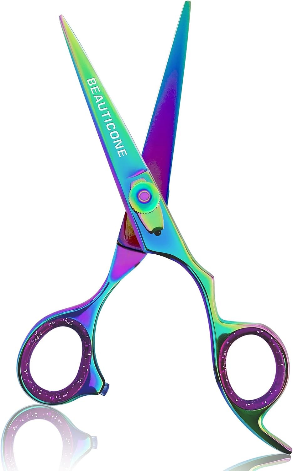 Salon Hair Cutting Scissors with Leather Pouch - Razor Sharp Blades for Men & Women