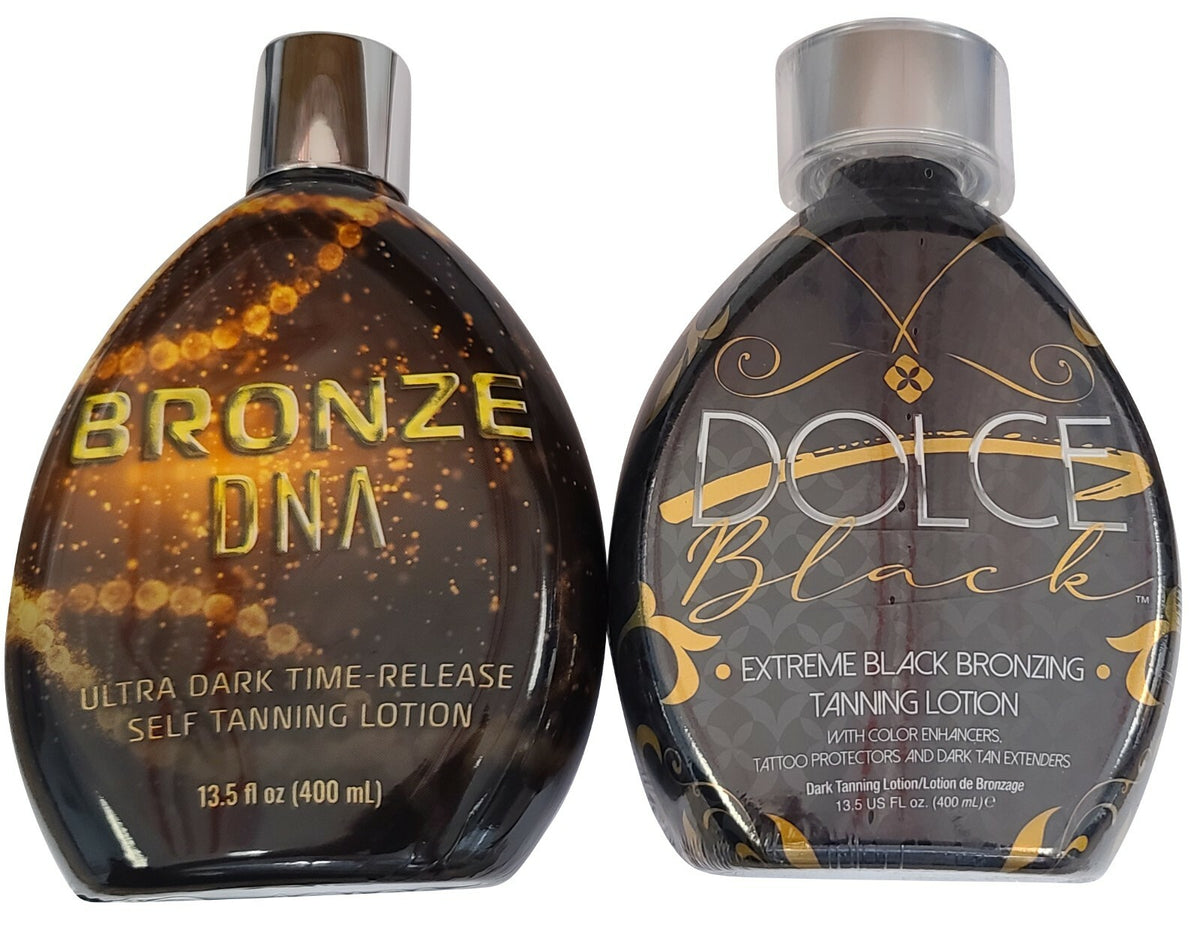 Dark Self Tanning Lotion with Tattoo & Color Fade Protection - Bronzer & Sunless Tanner