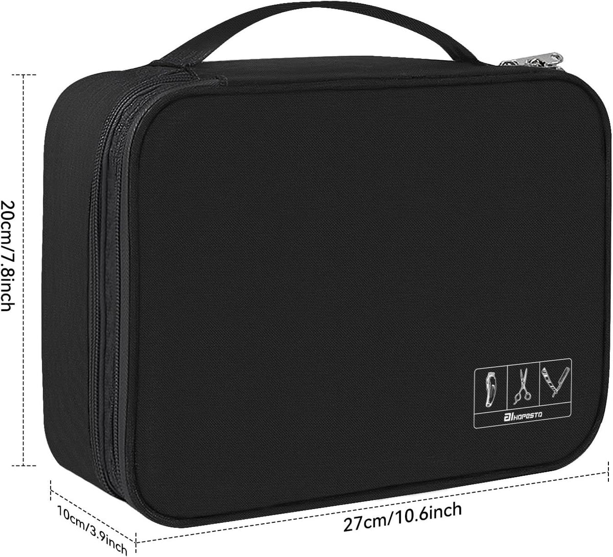 Professional Barber Tool Bag for Clippers and Accessories, Travel Organizer