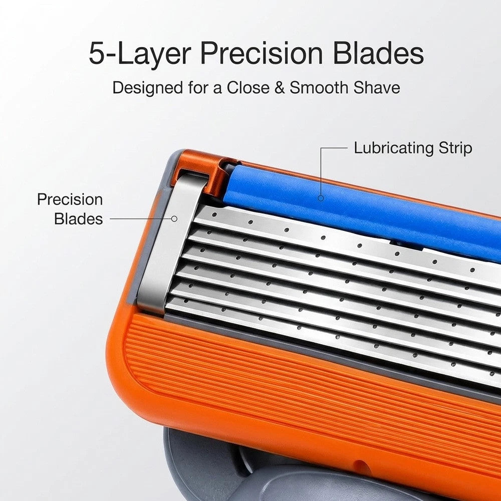 16PCS Razor Blade Refills for Gillette Fusion 5 Proglide - Stainless Steel