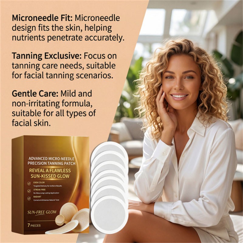 Sun-Free Micro-Needle Tanning Patches for Safe Natural Glow