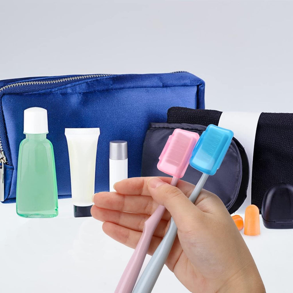 5-Pack Toothbrush Covers Travel Head Protectors - Lightweight & Durable