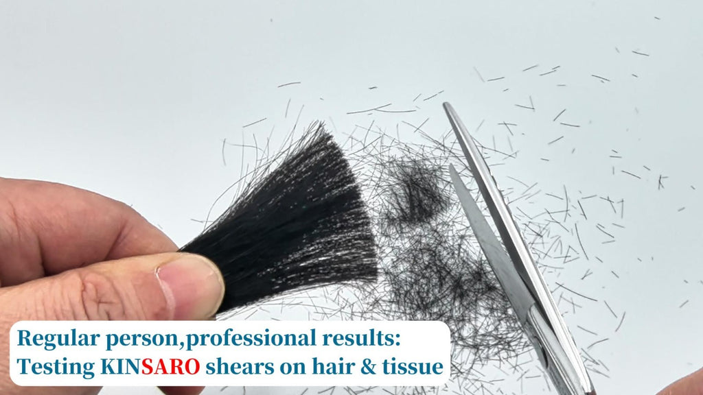 Professional Hair Cutting Scissors 5.5 Inch Steel Shears with Rose Handle