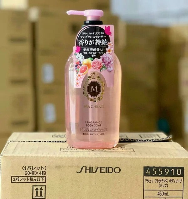 Fruity Floral Body Soap 450ml - Moisturizing Shower Gel Made in Japan