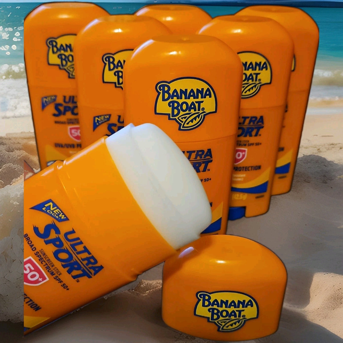 Sun Protection Sunscreen Stick SPF 50+ Pack of 6 Water-Resistant Outdoor Sunblock