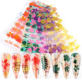 10 Sheets Nail Art Transfer Foil Decals for Manicure & Nail Design