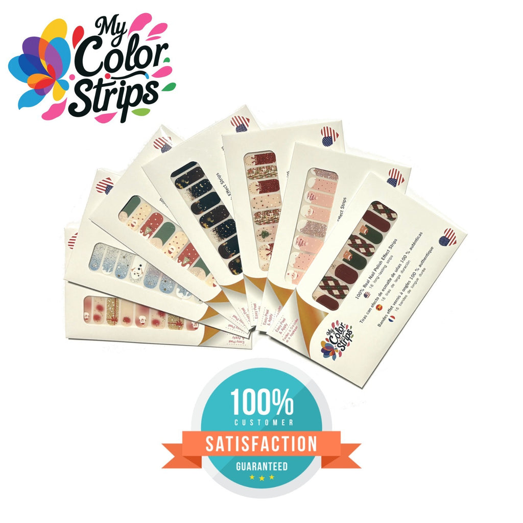 Full Size Nail Wraps Stickers Polish Look Art Self Adhesive Strips - USA