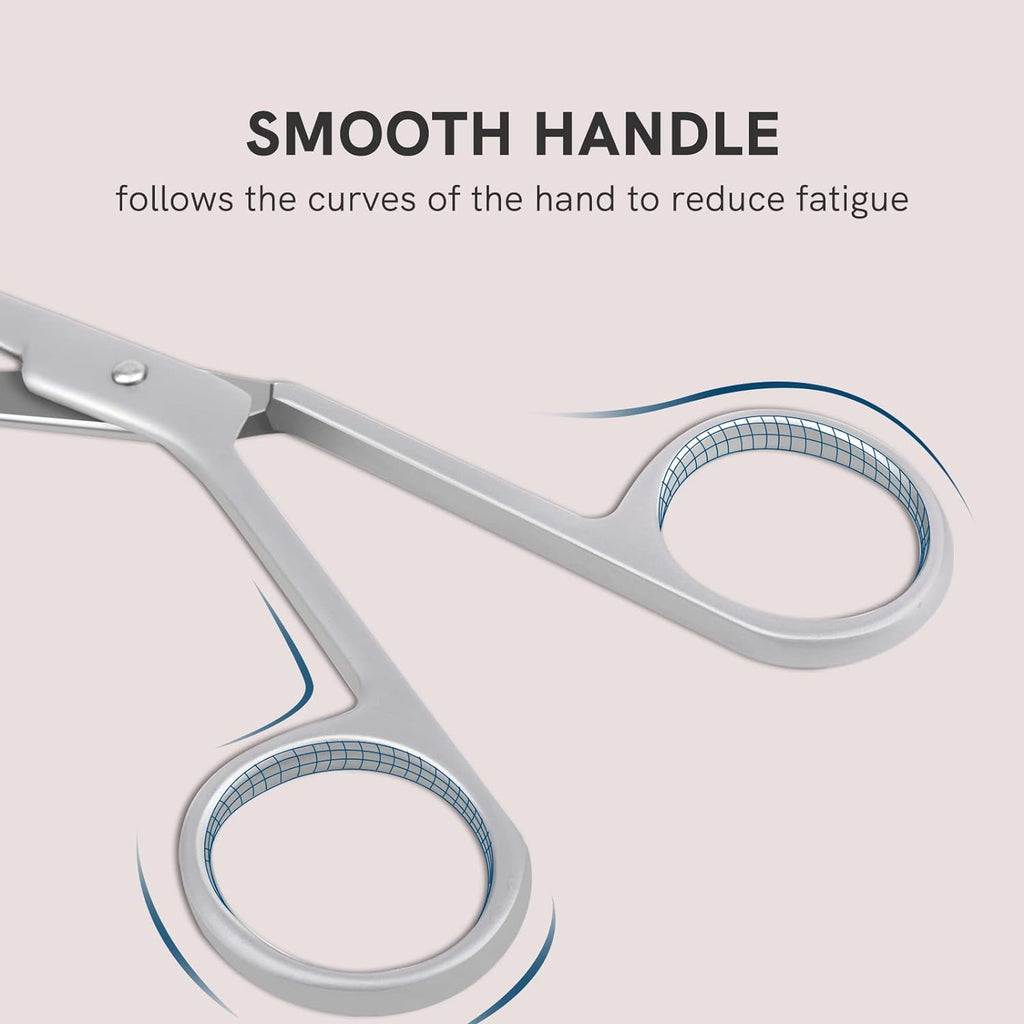 Professional Scissor Tweezers - Stainless Steel Precision Eyebrow & Facial Hair Tool