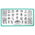 Halloween Desserts Nail Stamping Plate M248 for Nail Art