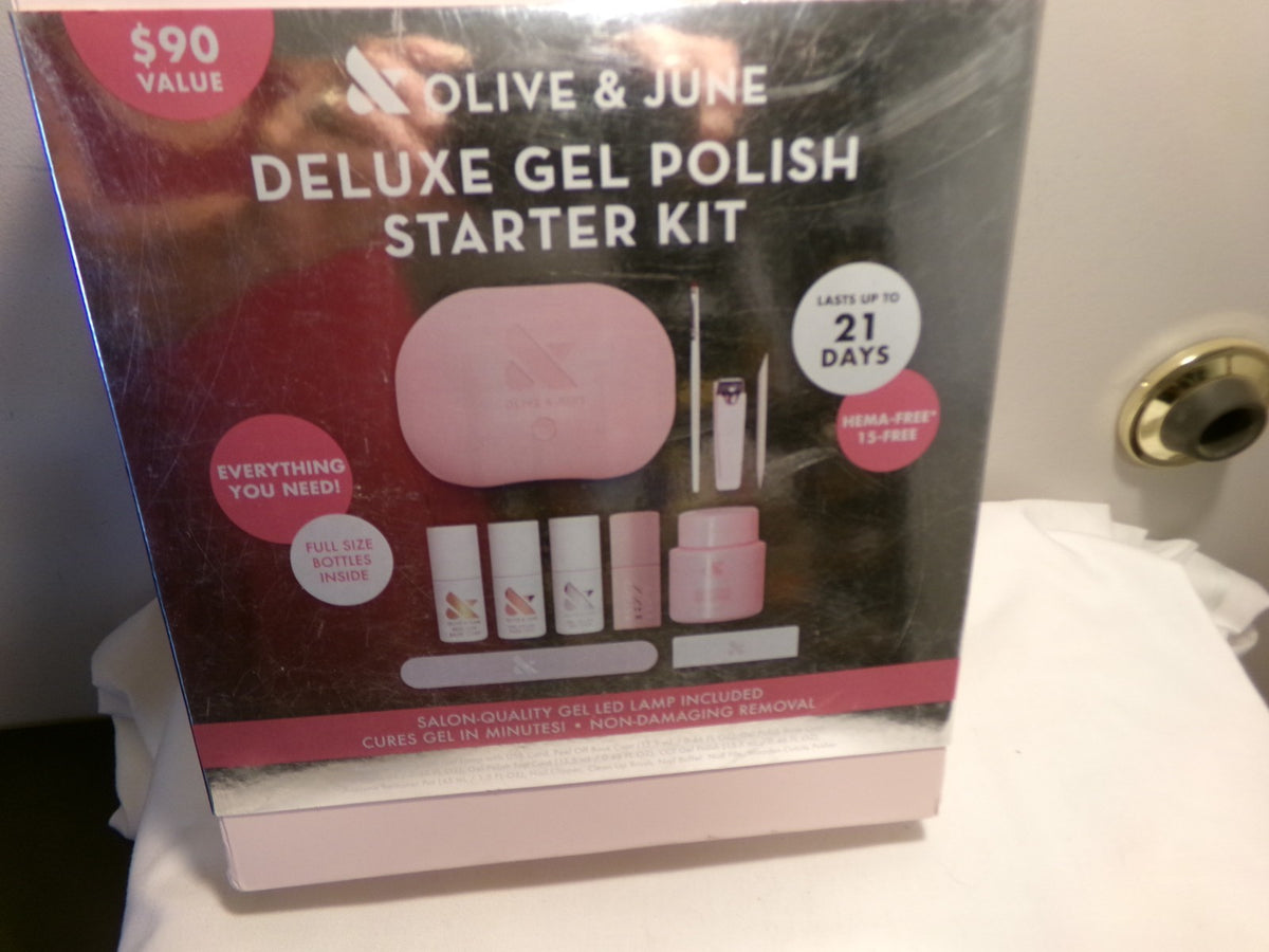 Olive & June Gel Polish Starter Kit with LED Lamp - Salon Quality