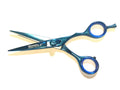 5.5 inch Professional Hair Cutting Scissors Shears - Blue Titanium German Steel