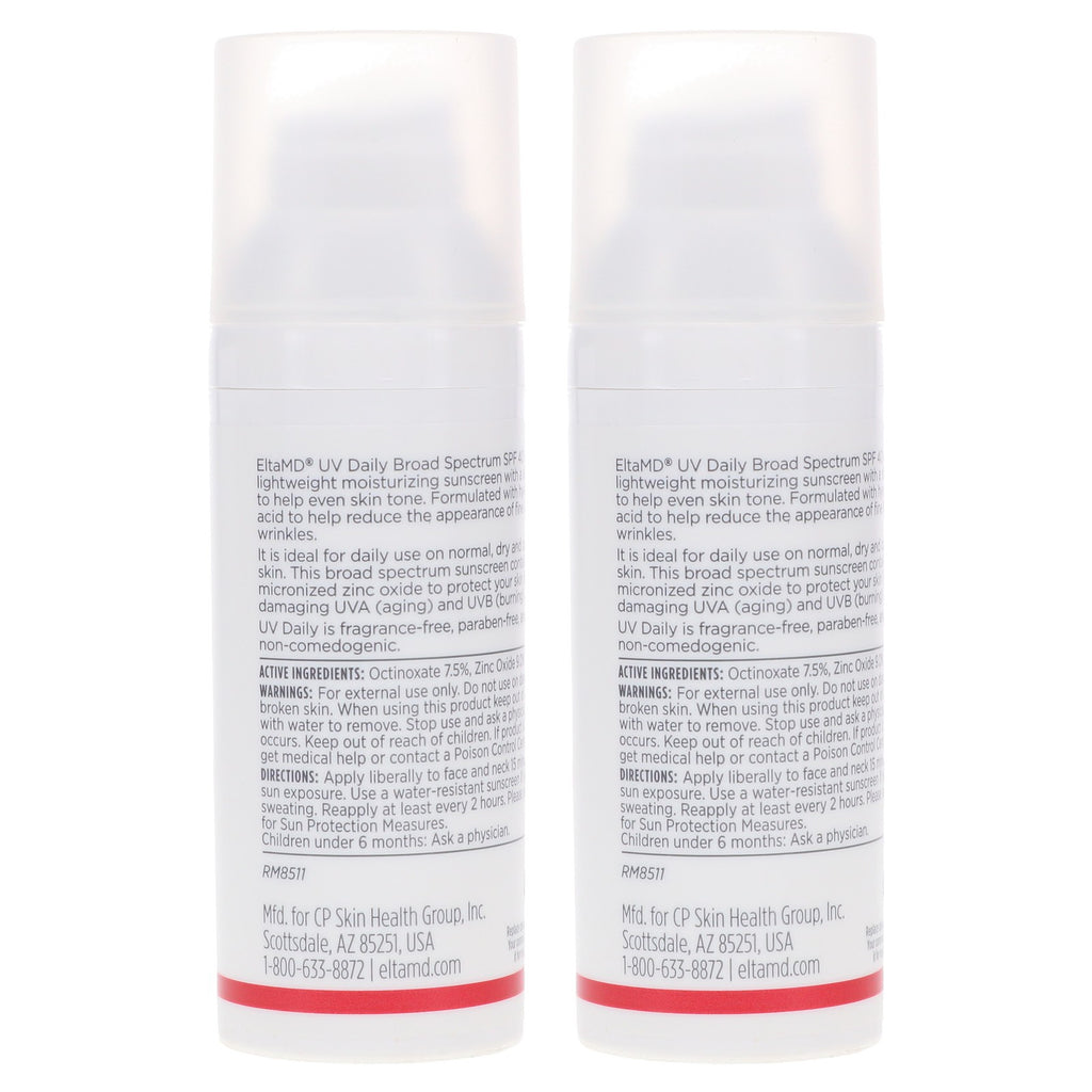 EltaMD UV Daily Broad Spectrum SPF 40 Tinted Face Sunscreen 1.7 oz - 2 Pack