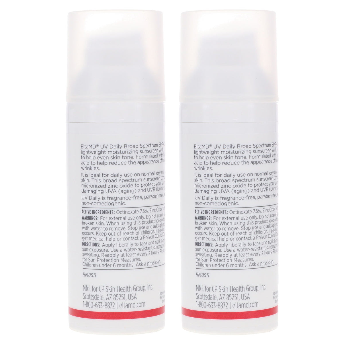 EltaMD UV Daily Broad Spectrum SPF 40 Tinted Face Sunscreen 1.7 oz - 2 Pack