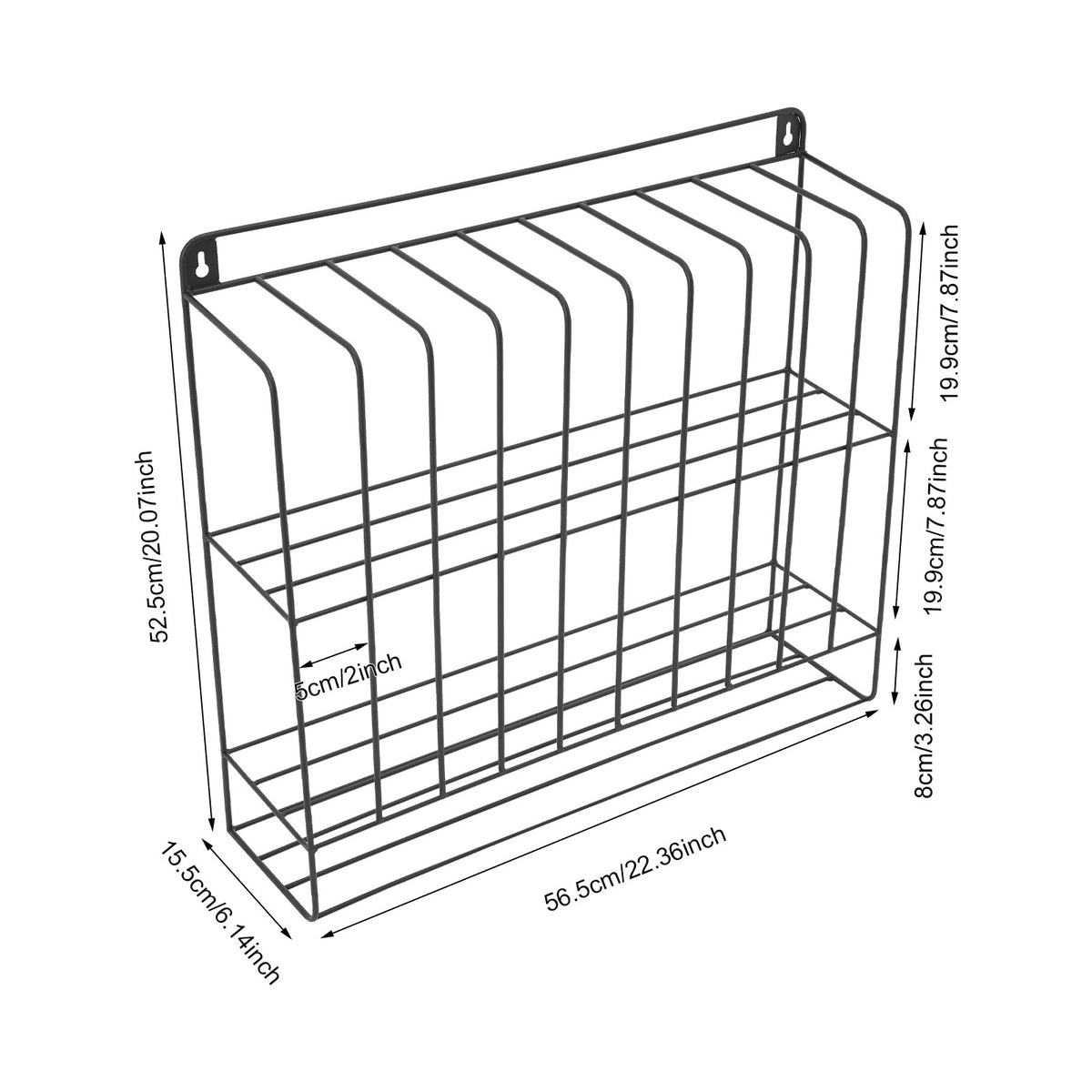 Wall-Mounted Hair Color Storage Rack for Salon & Beauty Use