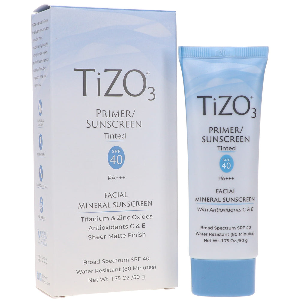 Tinted SPF 40 Mineral Sunscreen Primer for Face - 1.75 oz