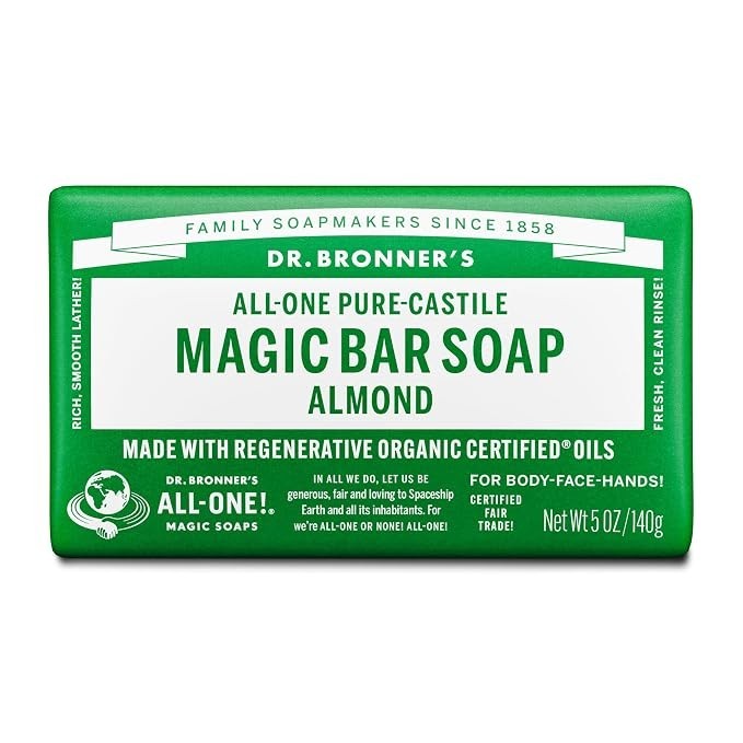 Pure Castile Bar Soap 6oz & 12 Pack Natural Vegan Organic Skin Care