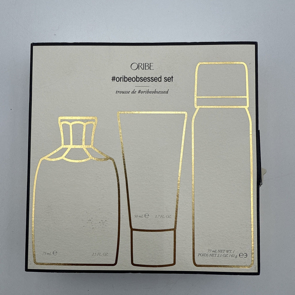 Oribe Hair Care Set - Gold Lust Repair Shampoo Conditioner & Dry Texturizing Spray Travel Kit