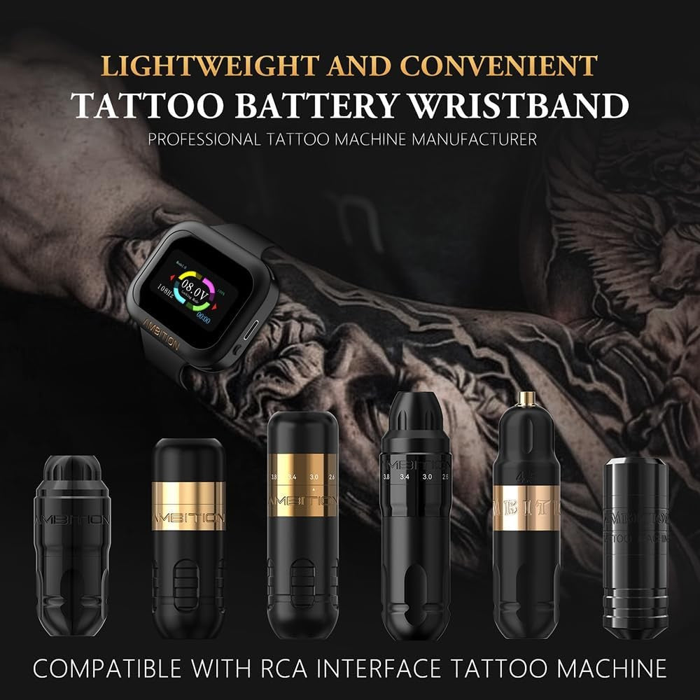 Ambition S1 Touch Screen Tattoo Power Supply – 1600mAh Lithium Battery