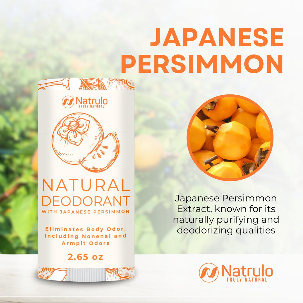 All-Natural Persimmon Deodorant for Whole Body - Aluminum-Free, Cruelty-Free