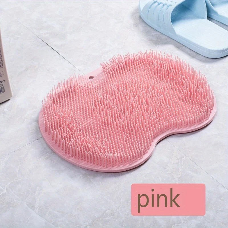 Exfoliating Foot Brush & Back Scrubber with Anti-Slip Suction Cup - Deep Cleansing