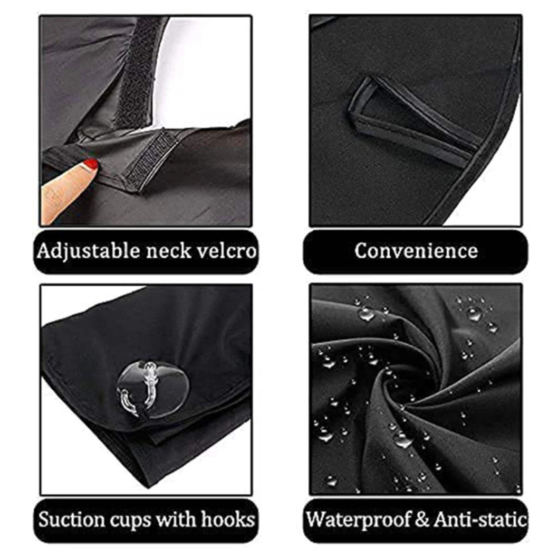 Waterproof Shaving Apron Beard Catcher Cape for Men Bathroom Grooming