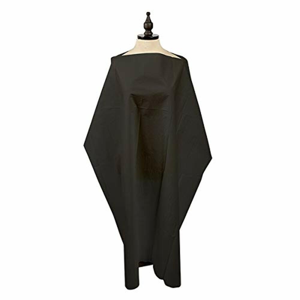 Disposable Hair Salon Cutting Capes Black 50 Pack - Water Resistant & Lightweight