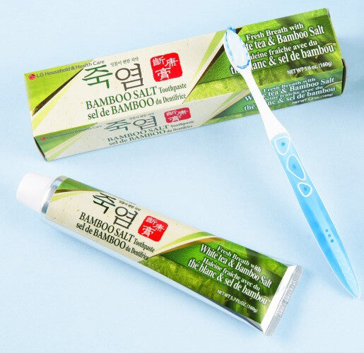 Bamboo Salt Toothpaste for Fresh Breath & Gum Care - 2 Pack 5.6oz