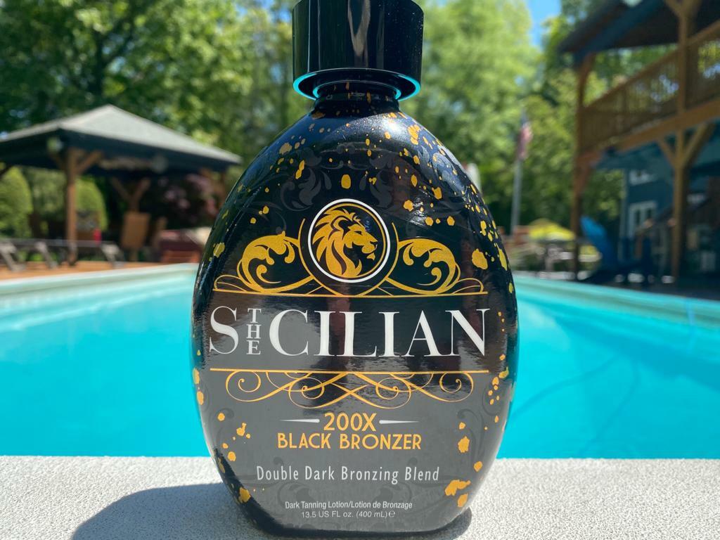 Double Dark Black Bronzer Tanning Lotion 2025 The Sicilian 200x Indoor Outdoor