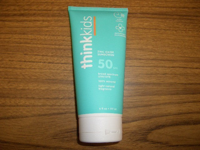 Kids Zinc Oxide Sunscreen SPF 50 - Broad Spectrum Water Resistant 6 fl oz
