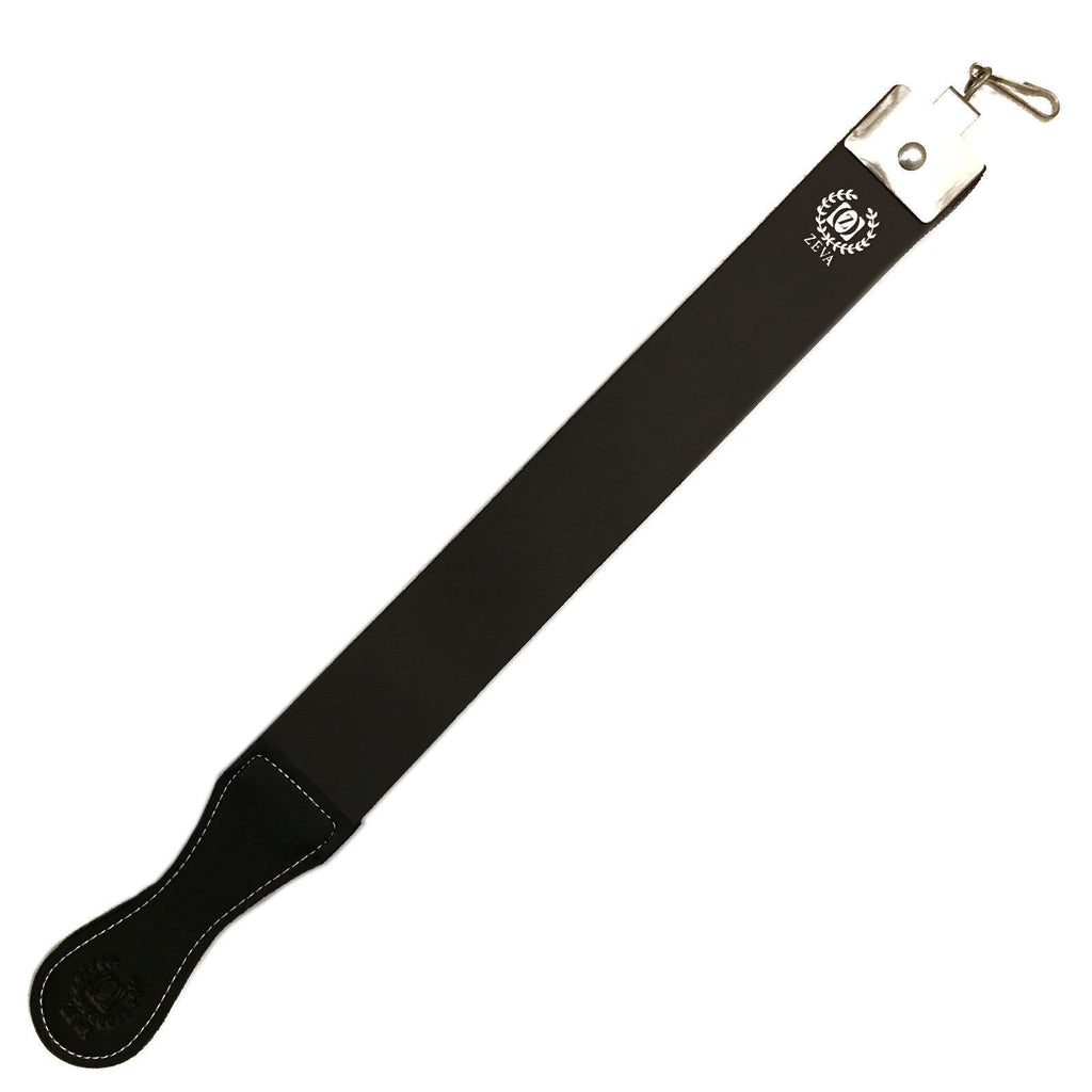 Leather Sharpening Strop Belt for Straight Razors - Cowhide & Canvas, 19.25"