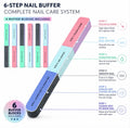 7-in-1 Nail File Buffer Set for Manicure Pedicure - 6 Pack