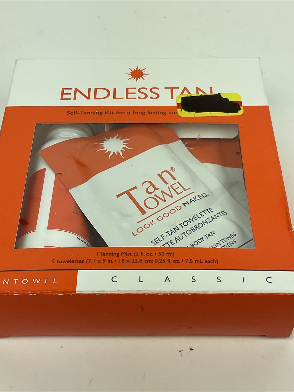 Self Tanner Kit with Mist and Towelettes - Sunless Tanning Set
