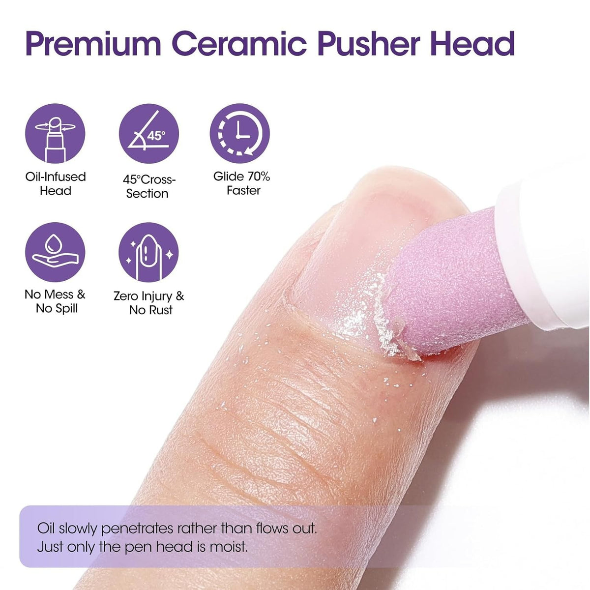 4-in-1 Nail Cuticle Pusher Pen with Nourishing Oil for Healthy Nails
