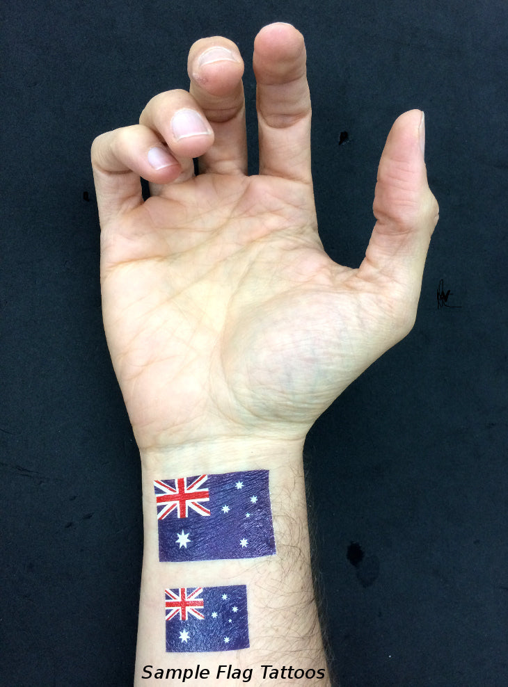 40 Tattoos Canadian Flag Temporary Tattoos - 5 Sheets, 8 Designs Each