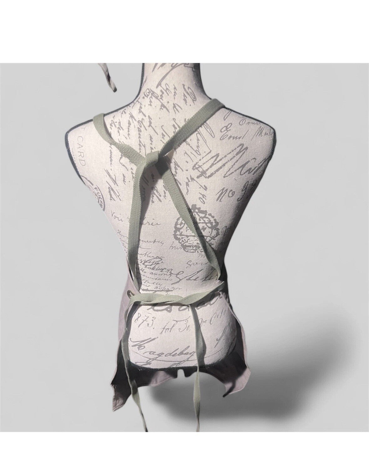 Professional Hair Stylist Apron with Adjustable Cross Back - Grey