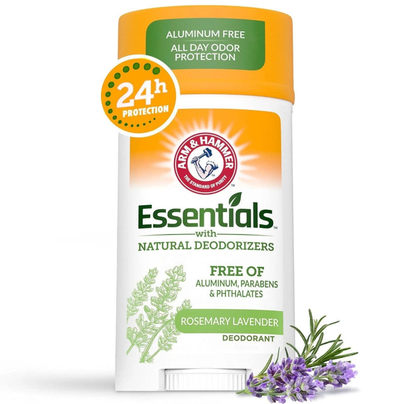 Natural Deodorant Pack of 3 - Rosemary Lavender, Aluminum-Free, 2.5 oz