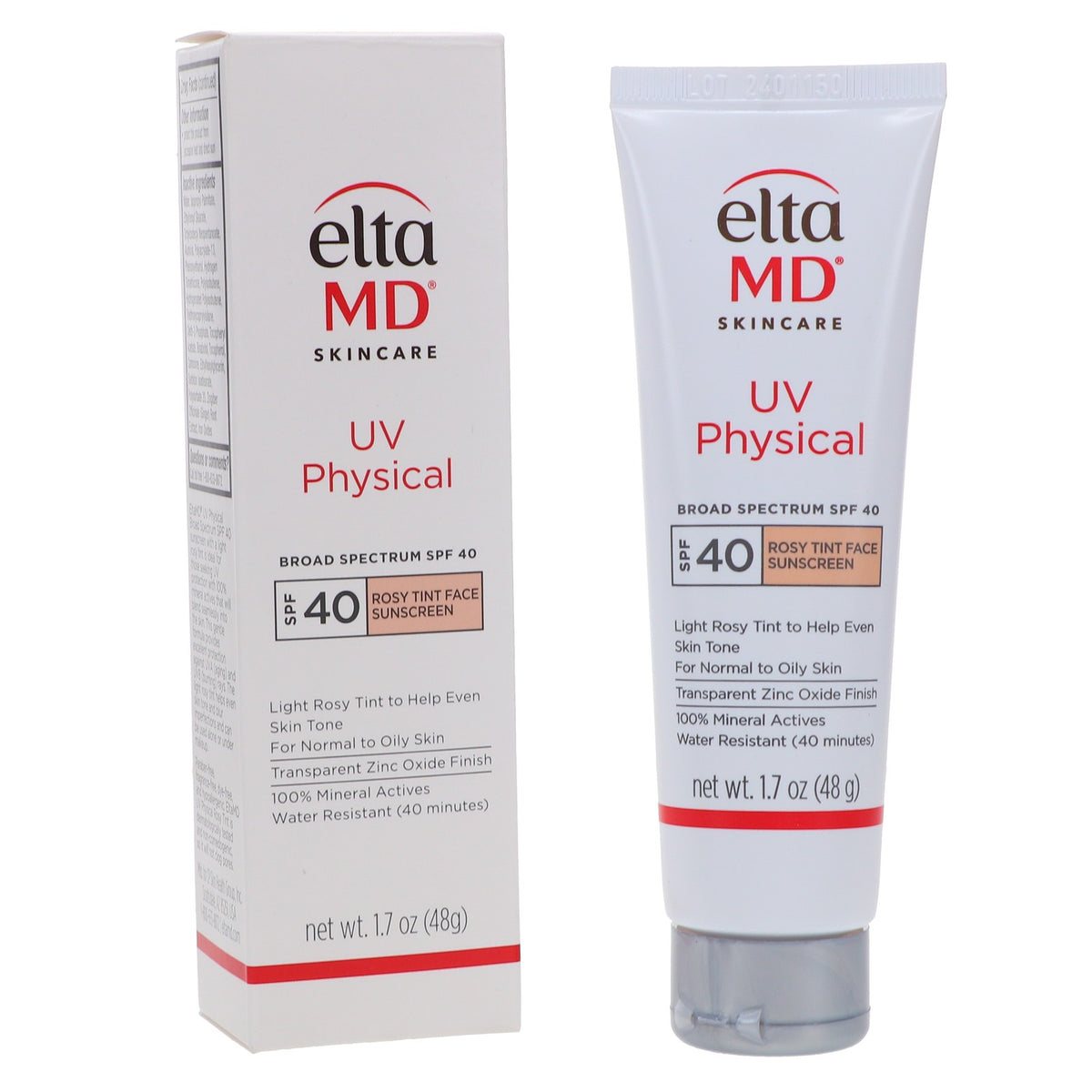 Mineral Sunscreen with Rosy Tint SPF 40 - Face Sunscreen for Sensitive Skin