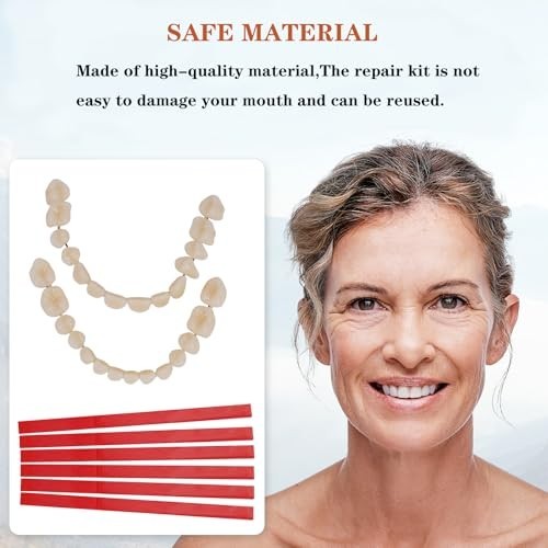 DIY Denture Kit - Complete Home Repair for Missing or Partial Teeth
