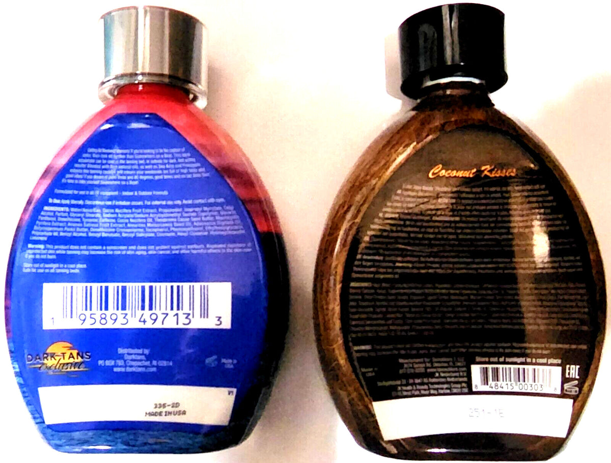 Dark Tanning Lotion with Coconut & Pineapple - Deep Darkening Skin Hydrator for Indoor & Outdoor Use