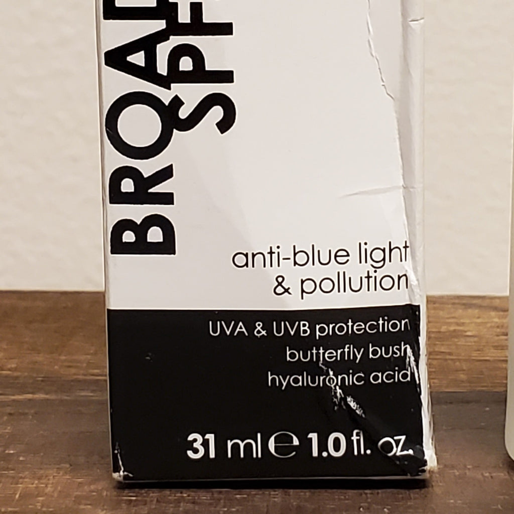 Broad Spectrum SPF 50 Drops with Blue Light & Pollution Protection - Hyaluronic Acid, 1 Oz