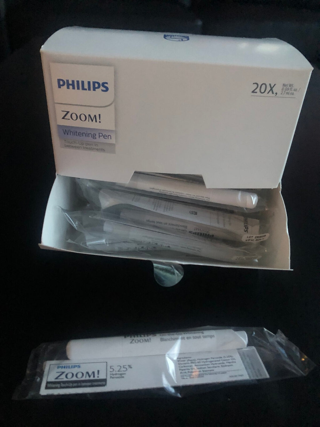 Philips Zoom Tooth Whitening Pen - Bulk Pack 1 Pen with 5.25% Hydrogen Peroxide