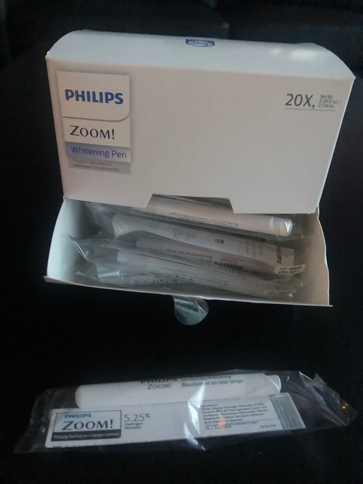Philips Zoom Tooth Whitening Pen - Bulk Pack 1 Pen with 5.25% Hydrogen Peroxide